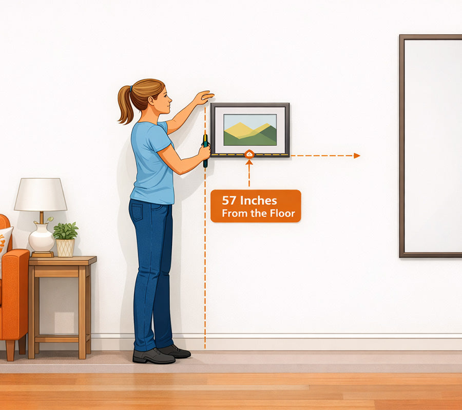How High to Hang Pictures